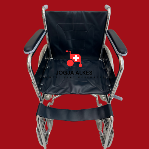 White and Blue Modern Medical Health Wheelchair Logo (24) Sewa Alkes Jogja